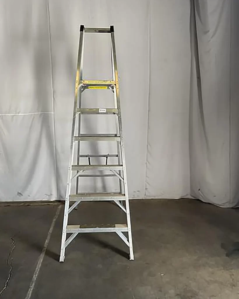 large-used-werner-6-step-aluminium-ladder